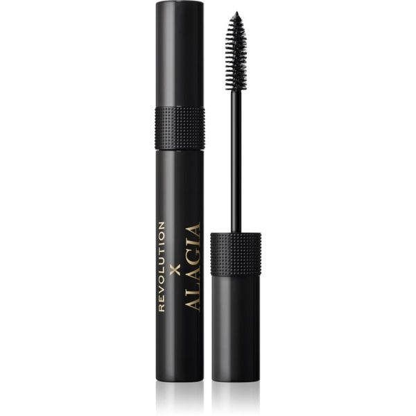 Makeup Revolution Makeup Revolution X Alagia Fill Fluffy maskara za večji volumen in privihanje trepalnic odtenek Black 10 ml