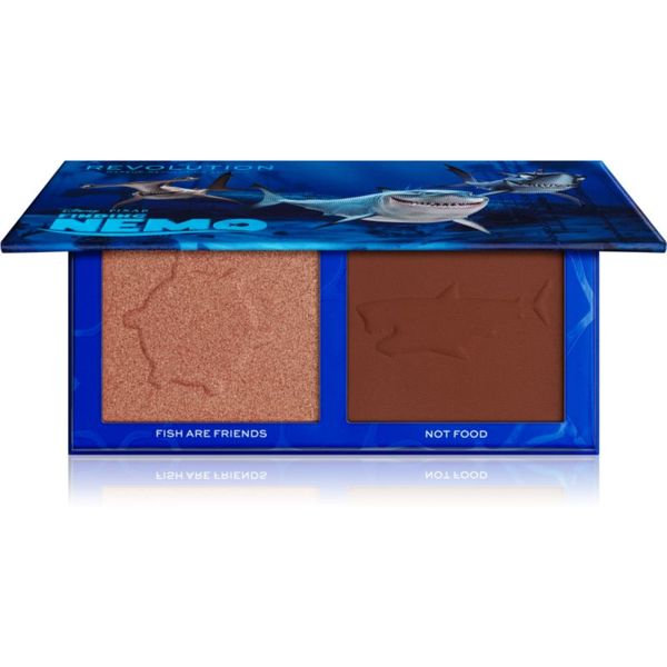 Makeup Revolution Makeup Revolution X Finding Nemo posvetlitvena in bronz paleta odtenek Fish Are Friends 9 g