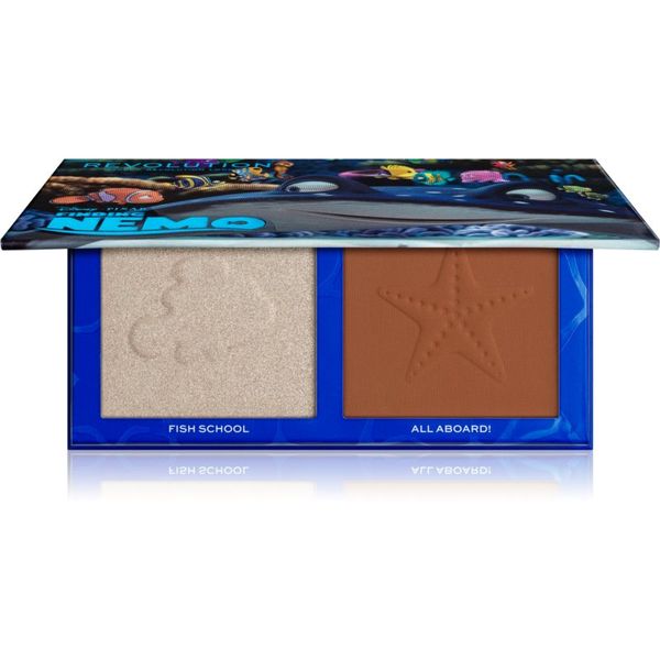 Makeup Revolution Makeup Revolution X Finding Nemo posvetlitvena in bronz paleta odtenek Wake Up 9 g