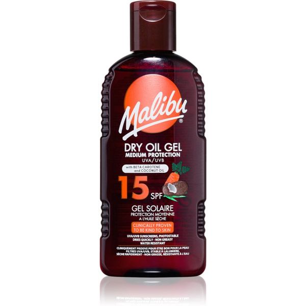 Malibu Malibu Dry Oil Gel Beta Carotene olje za sončenje z betakarotenom 200 ml