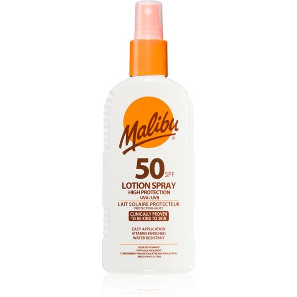 Malibu Malibu Lotion Spray High Protection krema za sončenje SPF 50 200 ml