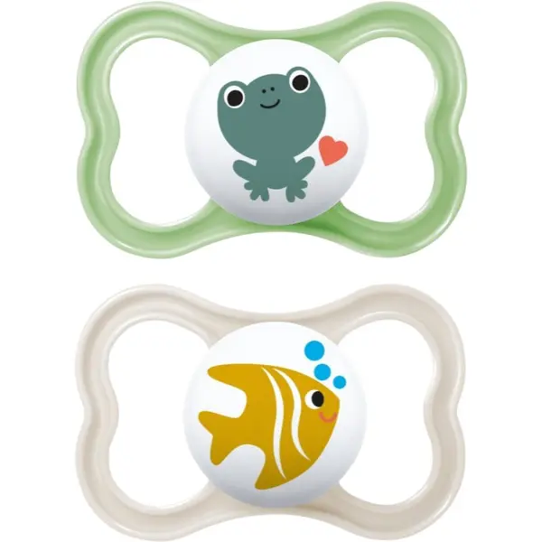 MAM MAM Air 6+ months duda Green/ Grey 2 kos