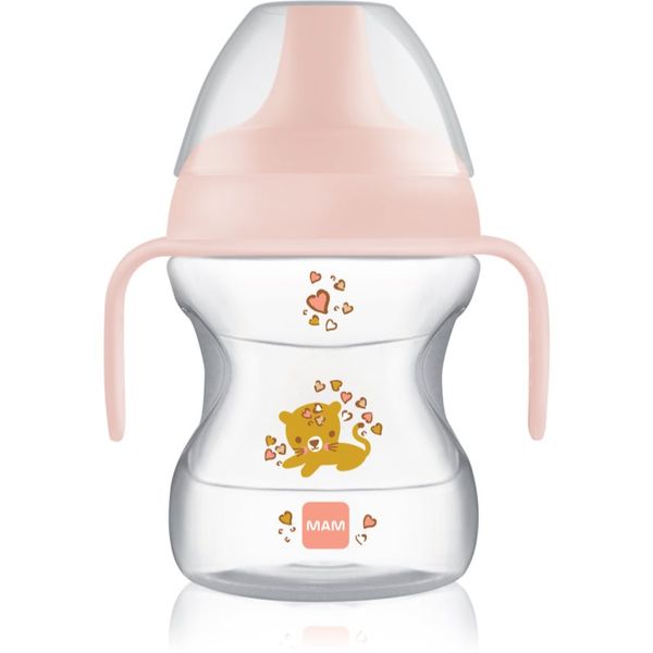 MAM MAM Learn to Drink Cup otroški lonček z ročaji Girl 190 ml