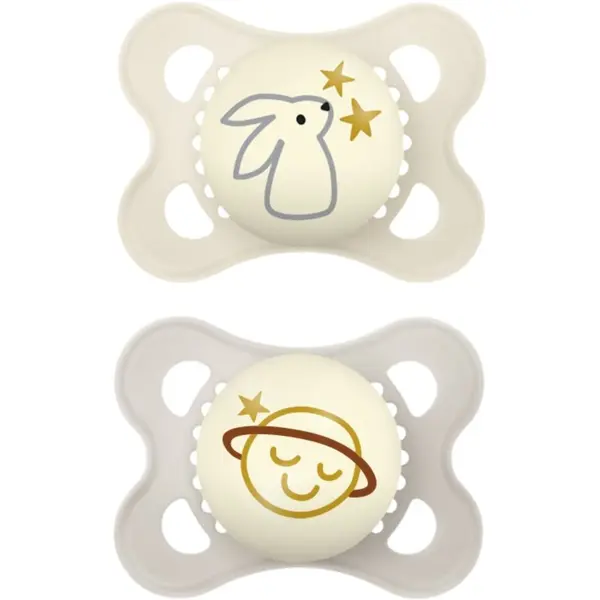 MAM MAM Original Night 0m+ duda Beige/ Grey 2 kos