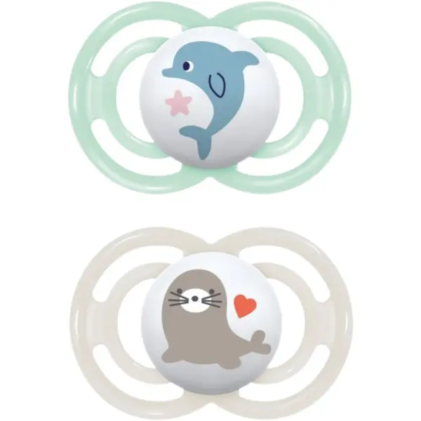 MAM MAM Perfect 6+ months duda Mint/ Grey 2 kos