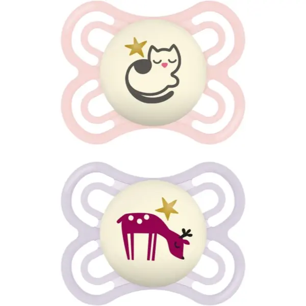 MAM MAM Perfect Night 0+ months duda Pink/ Purple 2 kos