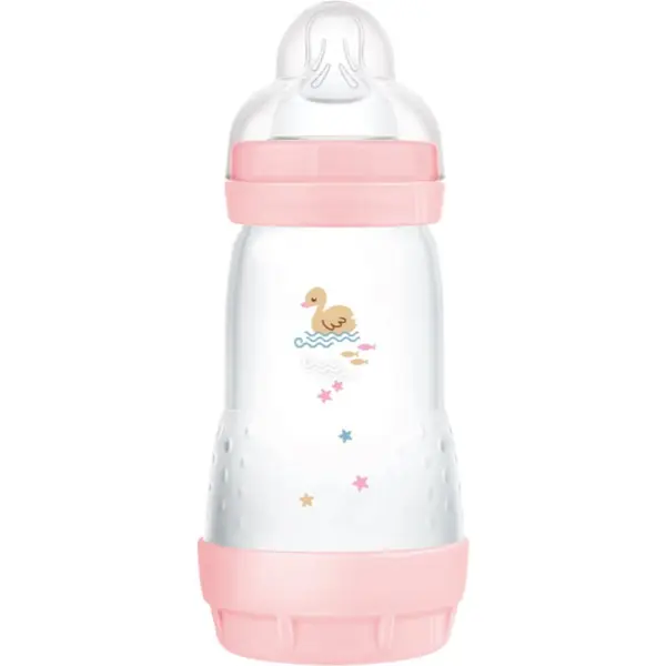 MAM MAM Perfect Star Anti-colic Bottle antikolična steklenička 2m+ Pink 260 ml