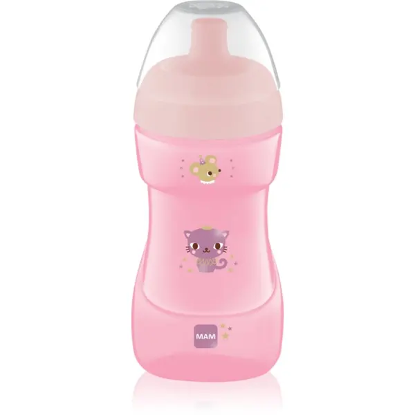 MAM MAM Sports Cup steklenička za otroke Pink 330 ml