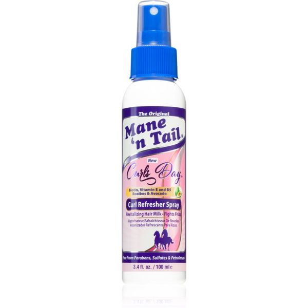 Mane 'N Tail Mane 'N Tail Curls Day Refresher Spray stiling pršilo za valovite in kodraste lase 100 ml