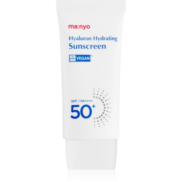 ma:nyo ma:nyo Hyaluron Hydrating Sunscreen ultra lahki zaščitni fluid SPF 50+ 50 ml