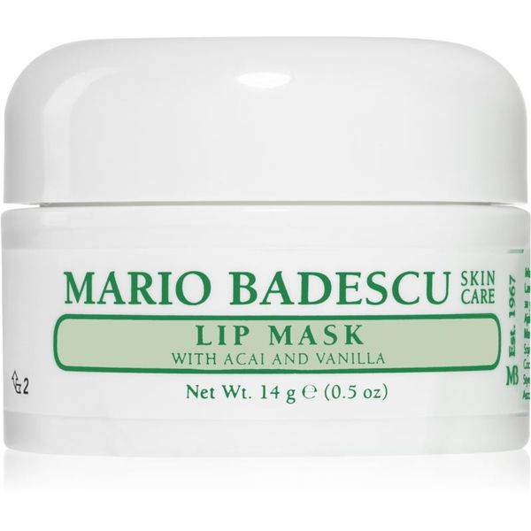 Mario Badescu Mario Badescu Lip Mask with Acai and Vanilla maska za spanje za ustnice 14 g