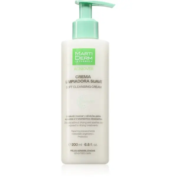 Martiderm MartiDerm Acniover Soft Cleansing Cream čistilna krema za občutljivo k aknam nagnjeno kožo 200 ml