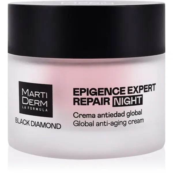 Martiderm MartiDerm Black Diamond Epigence Expert Repair Night nočna krema proti gubam polnilni 50 ml