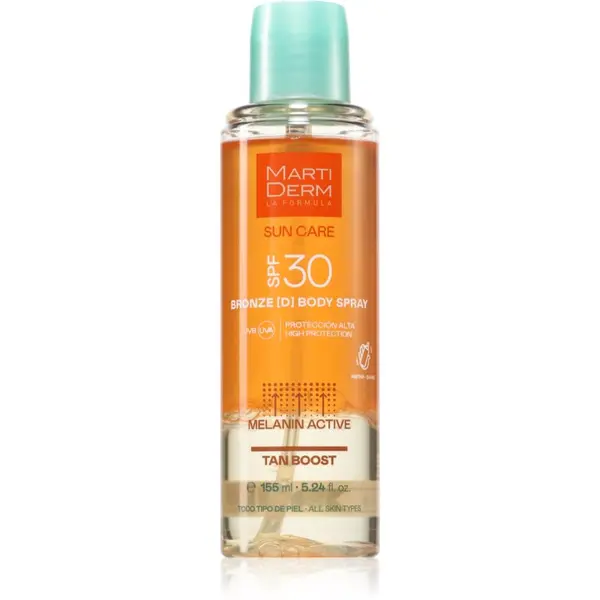 Martiderm MartiDerm Sun Care Bronze D Body Spray pršilo za telo pospešujoči porjavitev SPF 30 155 ml
