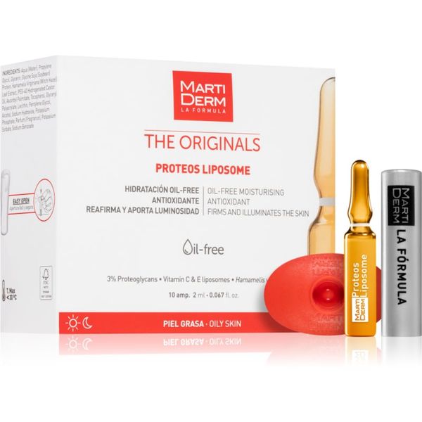 Martiderm MartiDerm The Originals Proteos Liposome nega za glajenje in osvetljevanje v ampulah 10x2 ml