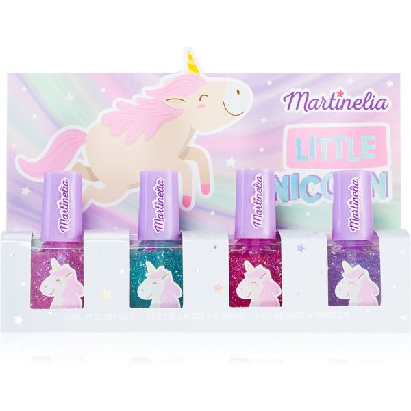 Martinelia Martinelia Little Unicorn Nail Polish Set set lakov za nohte Pink, Blue, Purple, Fuchsia (za otroke)