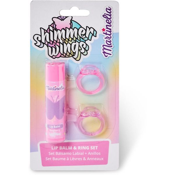 Martinelia Martinelia Shimmer Wings Lip Balm & Ring Set set (za otroke)