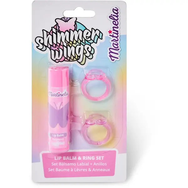 Martinelia Martinelia Shimmer Wings Lip Balm & Ring Set set za otroke