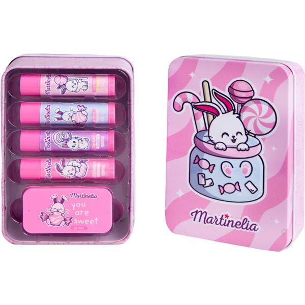 Martinelia Martinelia Yummy Lip Care Tin Box darilni set 3y+(za otroke)