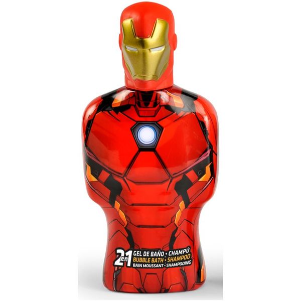 Marvel Marvel Avengers Bubble Bath & Shampoo šampon in pena za kopel 2 v 1 za otroke Iron Man 350 ml