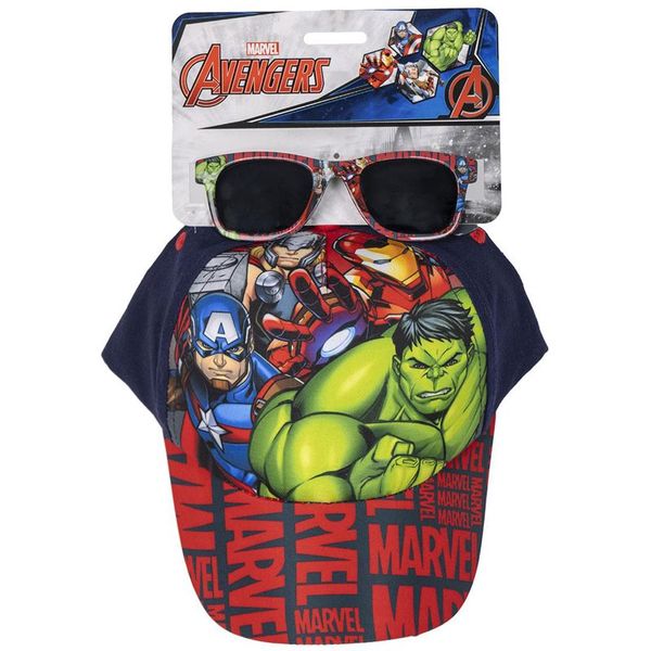 Marvel Marvel Avengers Set Cap & Sunglasses set za otroke 3+ years Size 53 cm 1 kos