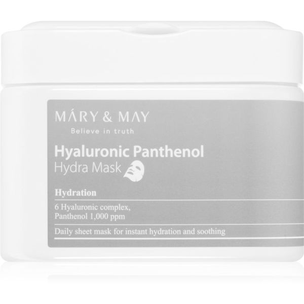 MARY & MAY MARY & MAY Hyaluronic Panthenol Hydra Mask set mask iz platna za intenzivno hidracijo 30 kos