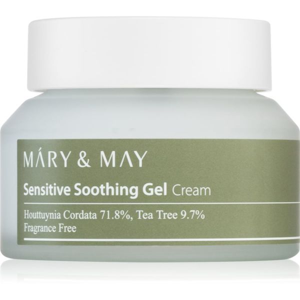 MARY & MAY MARY & MAY Sensitive Soothing Gel Cream lahka vlažilna gel krema za pomiritev in okrepitev občutljive kože 70 g