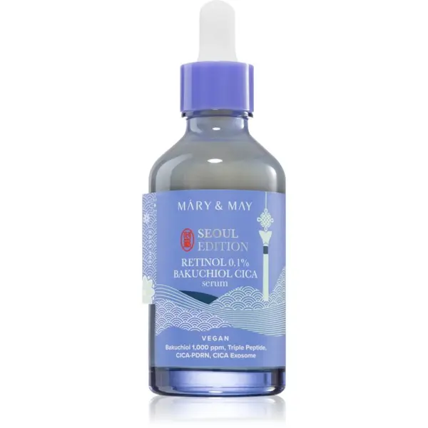 Mary&May Mary&May Retinol 0.1% Bakuchiol Cica Serum serum proti gubam za obnovo kožne pregrade 80 ml