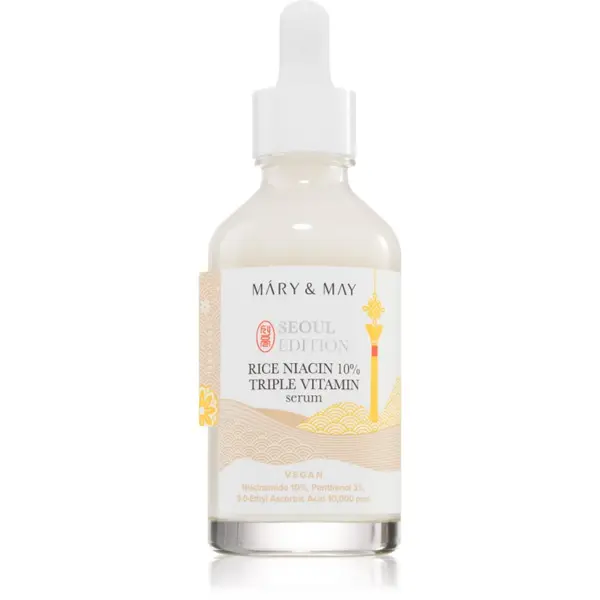 Mary&May Mary&May Rice Niacin 10% Triple Vitamin Serum serum za osvetljevanje s hranilnim učinkom 80 ml