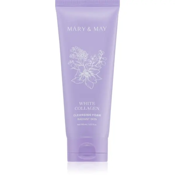 Mary&May Mary&May White Collagen Cleansing Foam kremasta čistilna pena z niacinamidom 150 ml