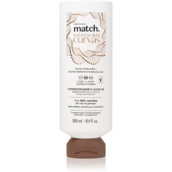 Match. Match. Science of Curves balzam brez spiranja za valovite in kodraste lase 300 ml