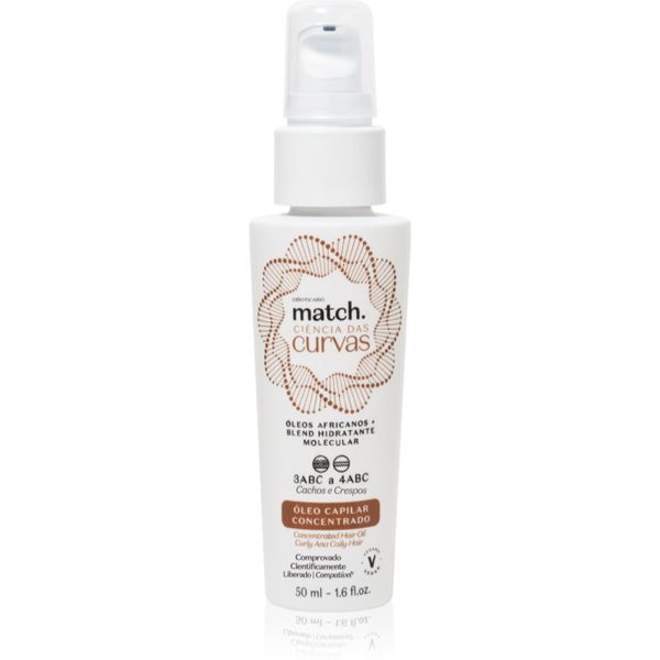 Match. Match. Science of Curves olje za lase za valovite in kodraste lase 50 ml