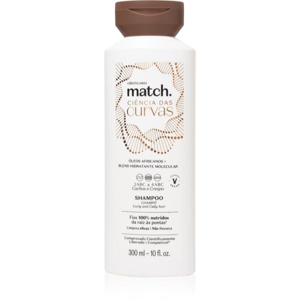 Match. Match. Science of Curves vlažilni šampon za valovite in kodraste lase 300 ml