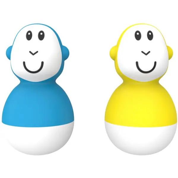 Matchstick Monkey Matchstick Monkey Endless Bathtime Fun Wobblers igrača za v vodo Blue & Yellow 2 kos