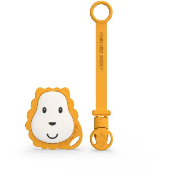 Matchstick Monkey Matchstick Monkey Flat Face Teether & Soother Clip darilni set za otroke Lion
