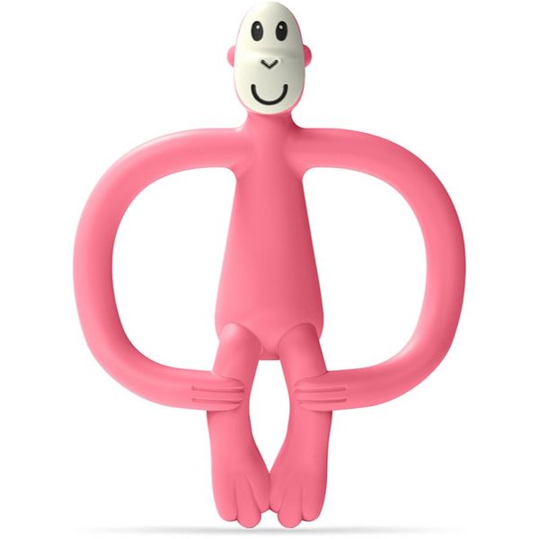 Matchstick Monkey Matchstick Monkey Monkey Teether grizalo s krtačko 2v1 Pink 1 kos