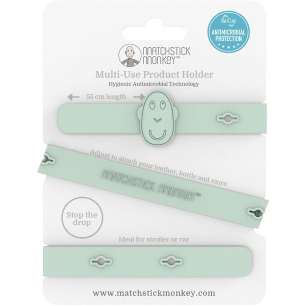 Matchstick Monkey Matchstick Monkey Multi-Use Product Holder večnamenska zaponka Mint Green 1 kos
