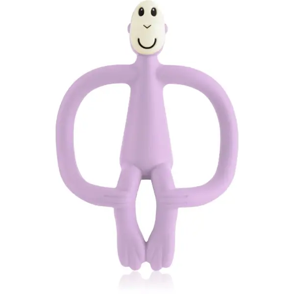 Matchstick Monkey Matchstick Monkey Teething Toy and Gel Applicator grizalo s krtačko 2v1 Lilac 1 kos