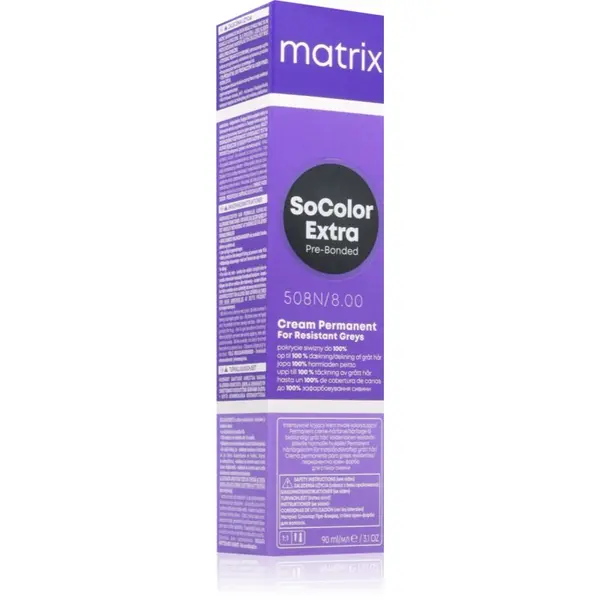 Matrix Matrix SoColor Extra Pre-Bonded permanentna barva za lase odtenek 508N 90 ml