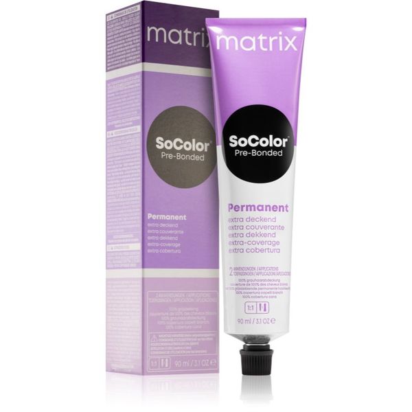 Matrix Matrix SoColor Pre-Bonded Extra Coverage permanentna barva za lase odtenek 508Na Hellblond Natur Asch 90 ml