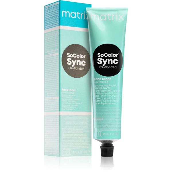 Matrix Matrix SoColor Sync Pre-Bonded Fast Toner Neutralizing hitri toner za lase odtenek Anti Brass 90 ml