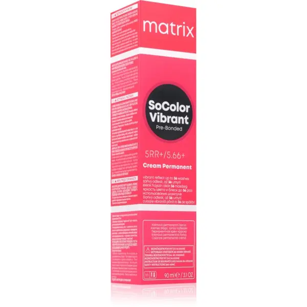 Matrix Matrix SoColor Vibrant Pre-Bonded Cream Permanent permanentna barva za lase za sijočo barvo las 90 ml