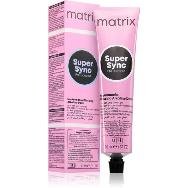 Matrix Matrix Super Sync Pre-Bonded poltrajna barva za lase odtenek 7CC+ Copper Copper+ Medium Brown 90 ml