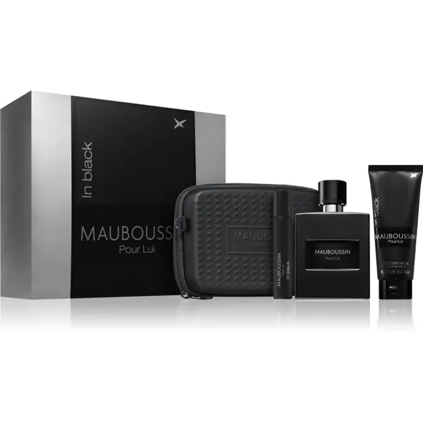 Mauboussin Mauboussin Prestige Set Pour Lui In Black darilni set za moške 4 kos