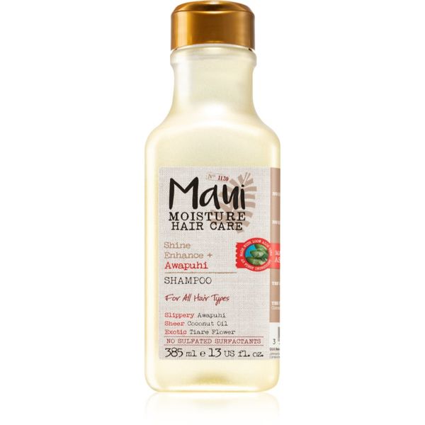 Maui Moisture Maui Moisture Shine Amplifying + Awapuhi šampon za sijaj in mehkobo las 385 ml