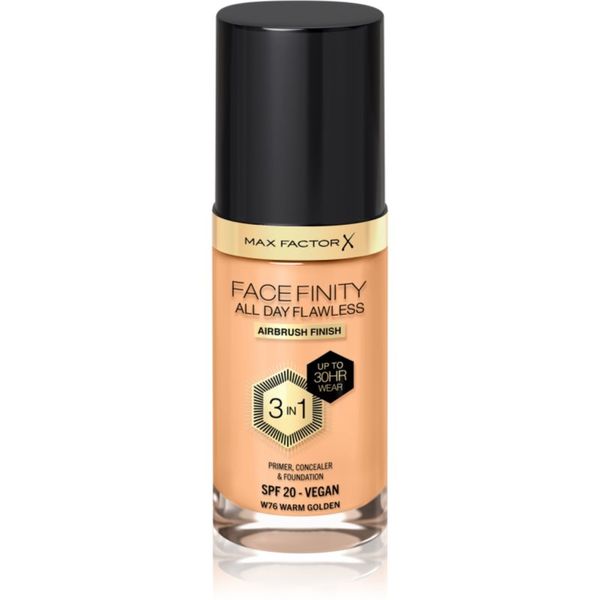 Max Factor Max Factor Facefinity All Day Flawless dolgoobstojen tekoči puder SPF 20 odtenek 76 Warm Golden 30 ml