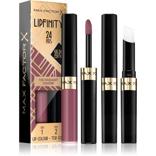 Max Factor Max Factor Lipfinity Gilded Edition dolgoobstojna šminka z balzamom odtenek 105 Radiant Charm 4,2 g