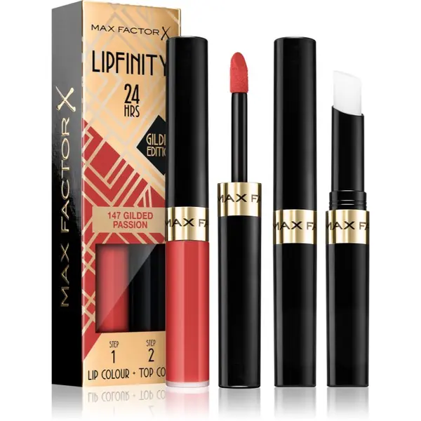 Max Factor Max Factor Lipfinity Gilded Edition dolgoobstojna šminka z balzamom odtenek 147 Gilded Passion 4,2 g