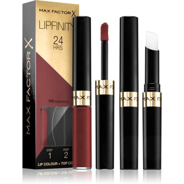 Max Factor Max Factor Lipfinity Lip Colour dolgoobstojna šminka z balzamom odtenek 110 Passionate 4,2 g