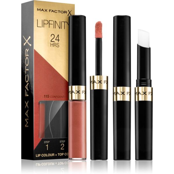 Max Factor Max Factor Lipfinity Lip Colour dolgoobstojna šminka z balzamom odtenek 115 Confident 4,2 g